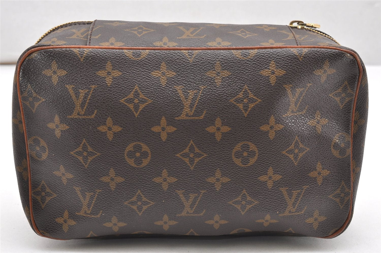 Authentic Louis Vuitton Monogram Trousse Boite Clutch Bag M47640 Junk 6998K