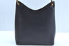 Authentic GUCCI Bamboo Vintage Shoulder Bag Leather 0013007 Black Junk 6999H
