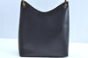 Authentic GUCCI Bamboo Vintage Shoulder Bag Leather 0013007 Black Junk 6999H