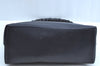 Authentic GUCCI Bamboo Vintage Shoulder Bag Leather 0013007 Black Junk 6999H