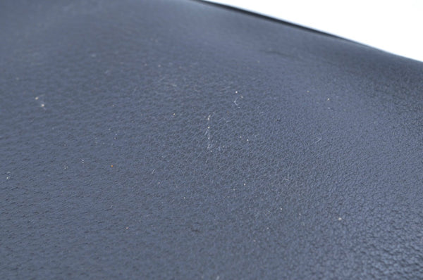 Authentic GUCCI Bamboo Vintage Shoulder Bag Leather 0013007 Black Junk 6999H