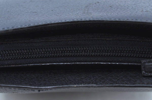 Authentic GUCCI Bamboo Vintage Shoulder Bag Leather 0013007 Black Junk 6999H