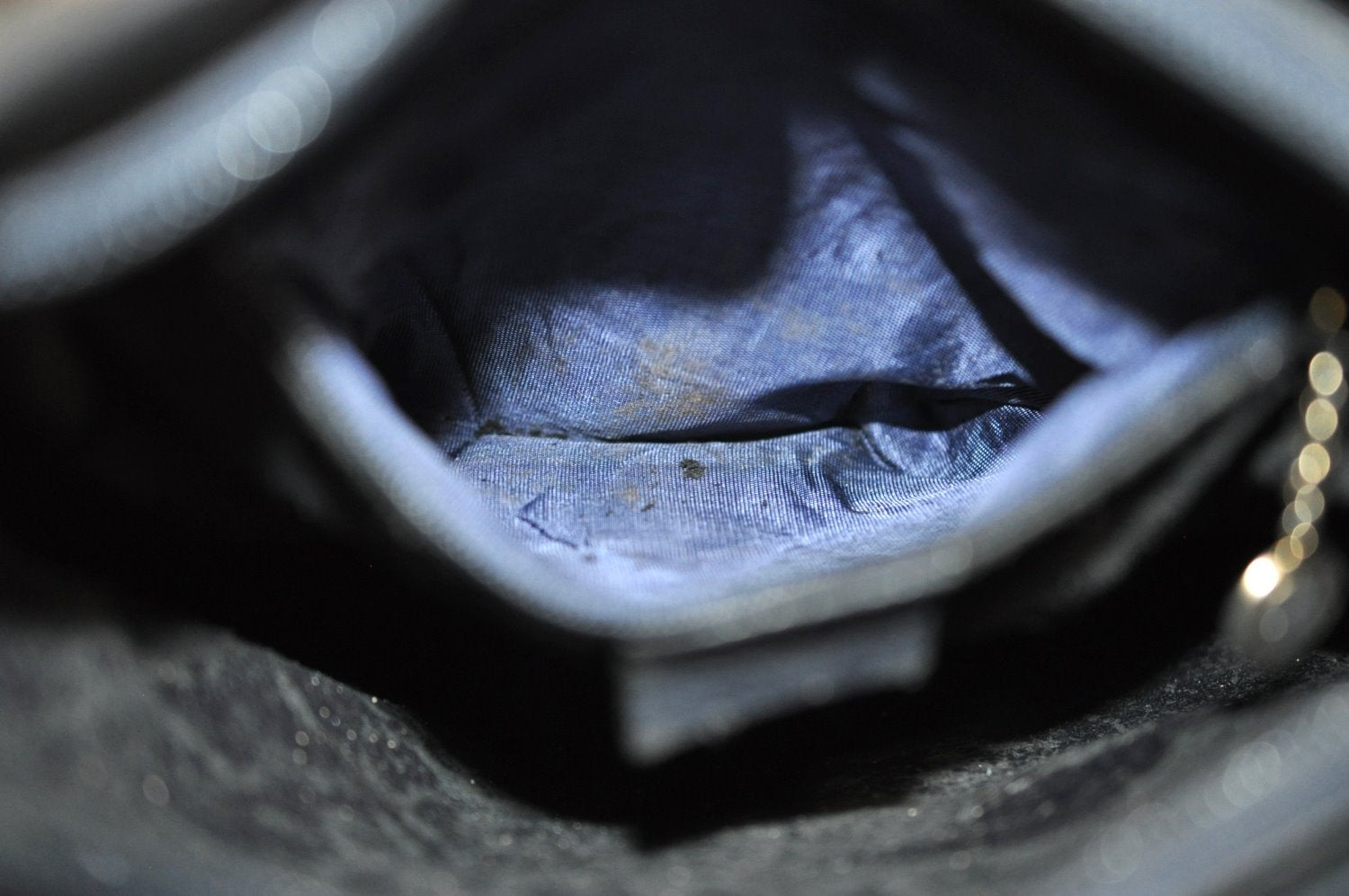 Authentic GUCCI Bamboo Vintage Shoulder Bag Leather 0013007 Black Junk 6999H