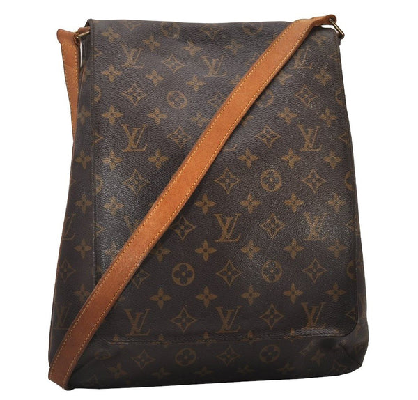 Authentic Louis Vuitton Monogram Musette Shoulder Cross Body Bag M51256 LV 7001I
