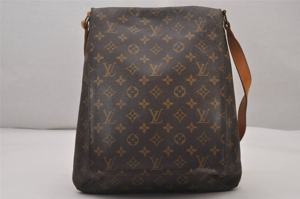 Authentic Louis Vuitton Monogram Musette Shoulder Cross Body Bag M51256 LV 7001I