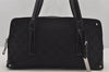 Authentic GUCCI Shoulder Hand Bag Purse GG Canvas Leather 73880 Black 7001J