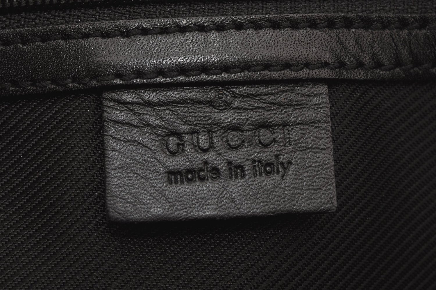 Authentic GUCCI Shoulder Hand Bag Purse GG Canvas Leather 73880 Black 7001J