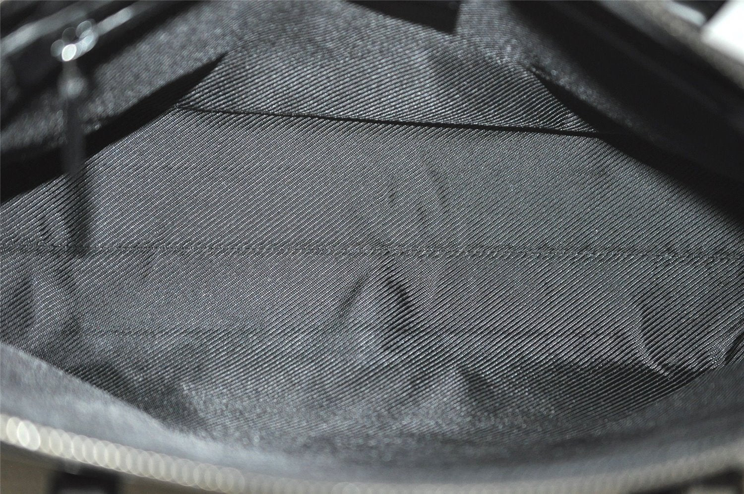 Authentic GUCCI Shoulder Hand Bag Purse GG Canvas Leather 73880 Black 7001J