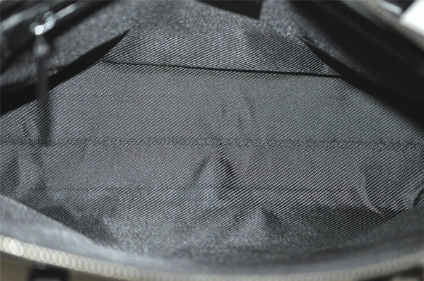 Authentic GUCCI Shoulder Hand Bag Purse GG Canvas Leather 73880 Black 7001J