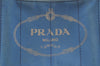 Authentic PRADA Vintage Canapa SS Denim 2Way Shoulder Hand Bag Purse Blue 7002K