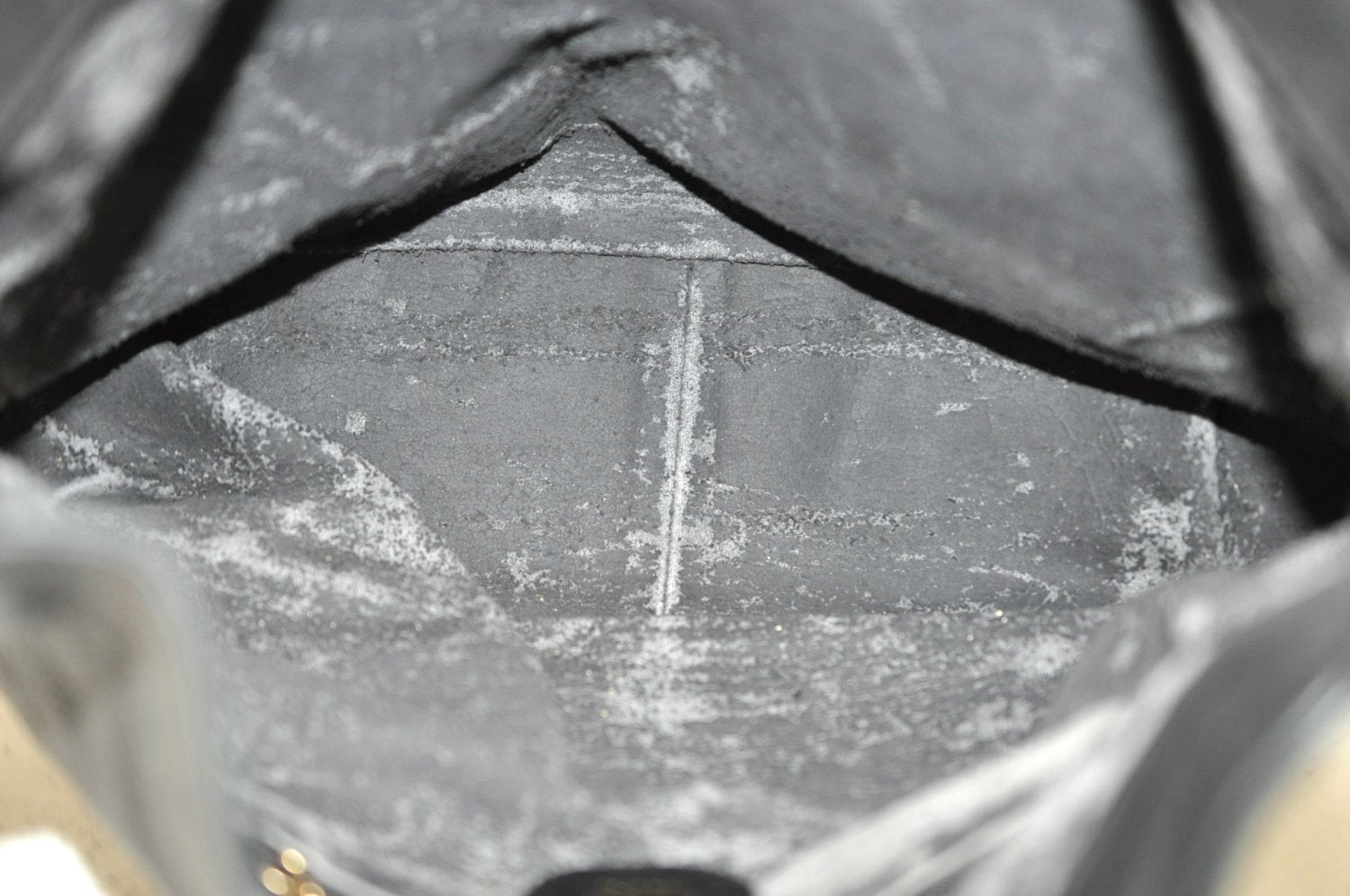 Authentic GUCCI Vintage Bamboo Shoulder Tote Bag Leather Black Junk 7005G