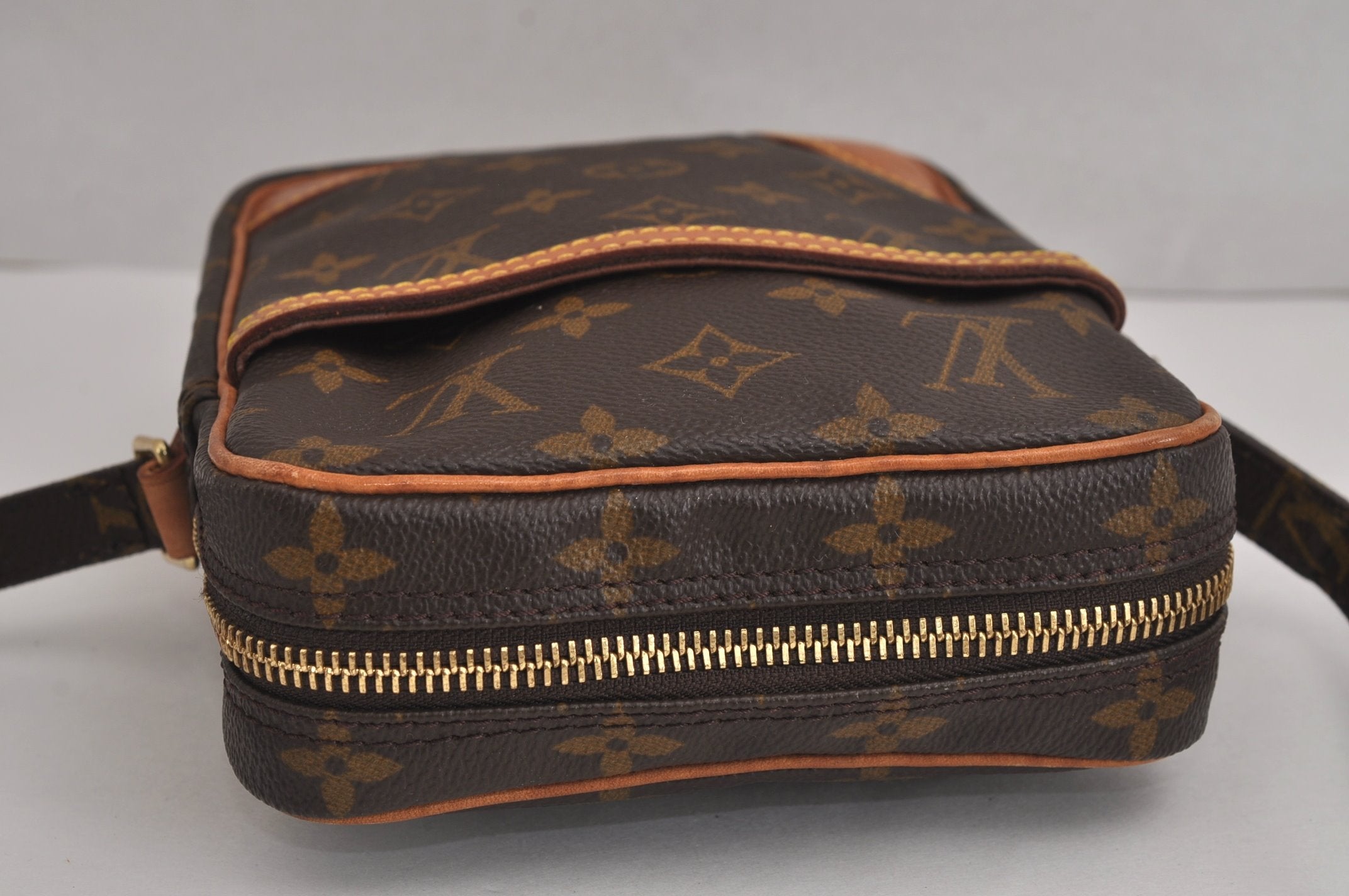 Authentic Louis Vuitton Monogram Danube Shoulder Cross Body Bag M45266 LV 7005J
