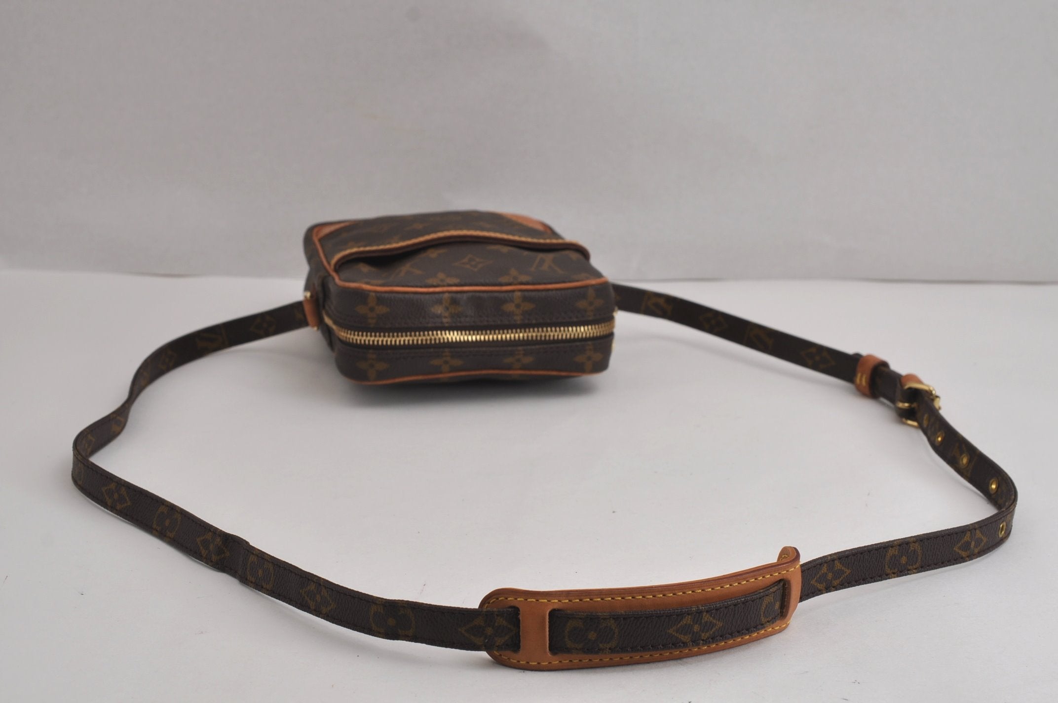 Authentic Louis Vuitton Monogram Danube Shoulder Cross Body Bag M45266 LV 7005J