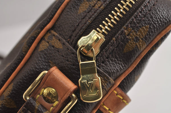 Authentic Louis Vuitton Monogram Danube Shoulder Cross Body Bag M45266 LV 7005J