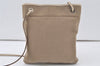 Authentic PRADA LOGO JACQUARD Canvas Leather Shoulder Bag BT0551 Beige 7005K