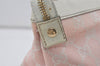 Authentic GUCCI Abbey Shoulder Tote Bag GG Canvas Leather 141470 Pink 7007I