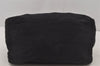 Authentic FENDI Mamma Baguette Shoulder Hand Bag Jersey Leather Black Junk 7007J