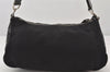 Authentic PRADA TESSUTO VERNI Nylon Enamel Shoulder Hand Bag BR0687 Black 7008K