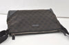 Authentic GUCCI Shoulder Cross Body Bag GG Canvas Leather 114273 Black 7010K