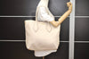 Authentic MIU MIU Vintage Leather 2Way Shoulder Tote Bag White 7011J