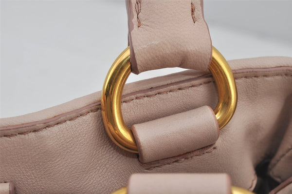 Authentic MIU MIU Matelasse Leather 2Way Shoulder Hand Bag Purse Pink 7012J