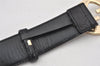 Authentic GUCCI Guccissima Interlocking G Belt GG Leather 75cm 29.5" Black 7012K