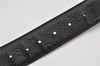 Authentic GUCCI Guccissima Interlocking G Belt GG Leather 75cm 29.5" Black 7012K