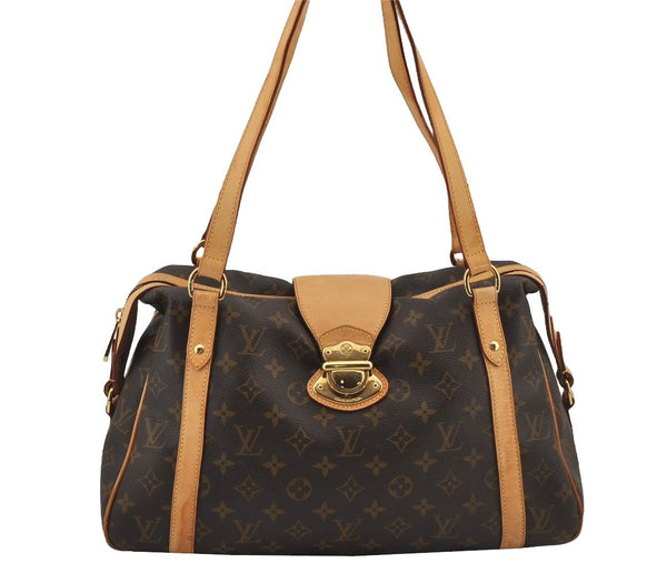 Authentic Louis Vuitton Monogram Stresa PM Shoulder Tote Bag M51186 LV 7014J