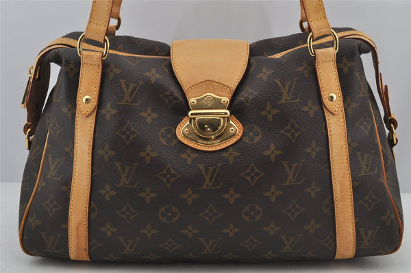 Authentic Louis Vuitton Monogram Stresa PM Shoulder Tote Bag M51186 LV 7014J