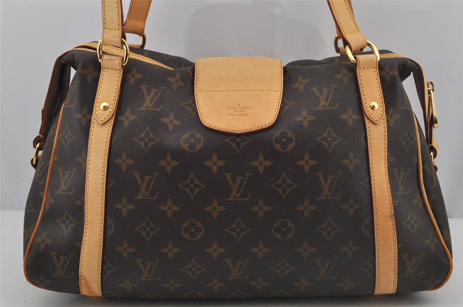 Authentic Louis Vuitton Monogram Stresa PM Shoulder Tote Bag M51186 LV 7014J