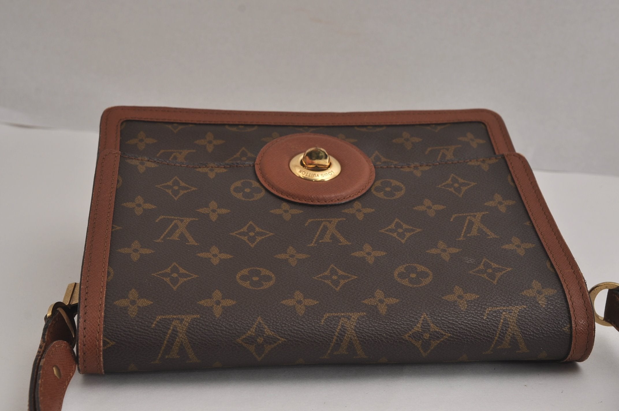 Authentic Louis Vuitton Monogram Raspail Shoulder Cross Body Bag M51372 LV 7015J