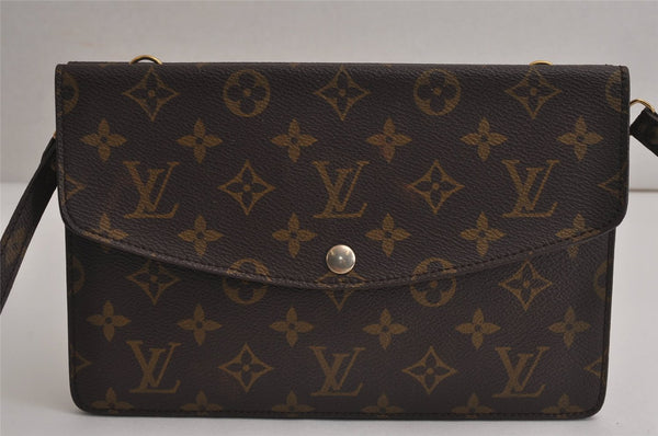 Auth Louis Vuitton Monogram Pochette Double Rabat Shoulder Bag M51815 Junk 7016J