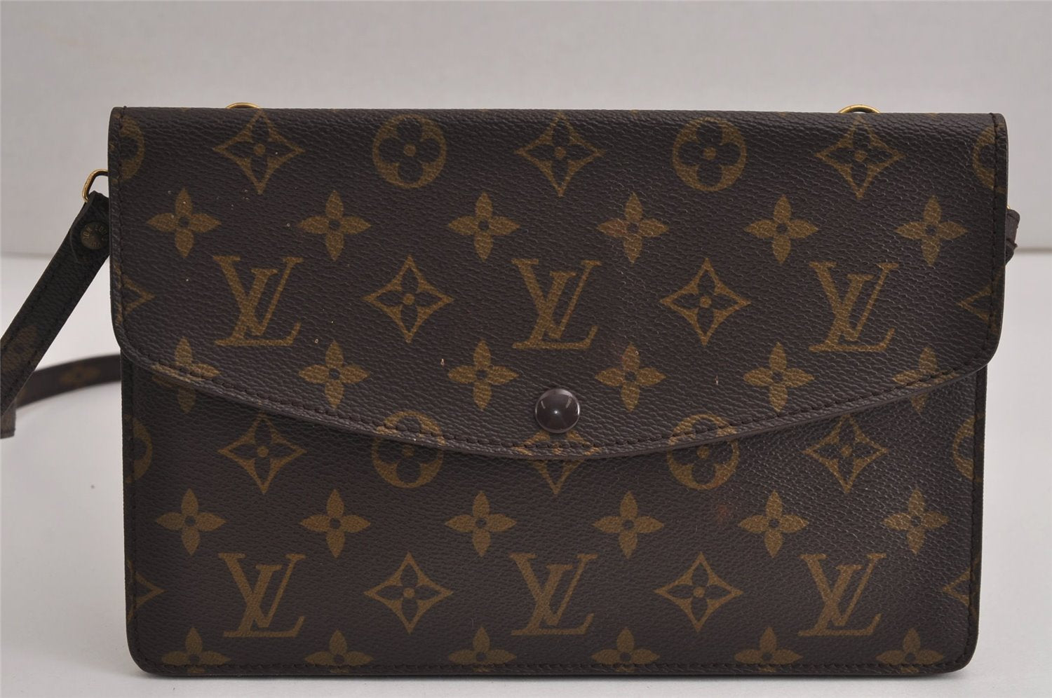 Auth Louis Vuitton Monogram Pochette Double Rabat Shoulder Bag M51815 Junk 7016J