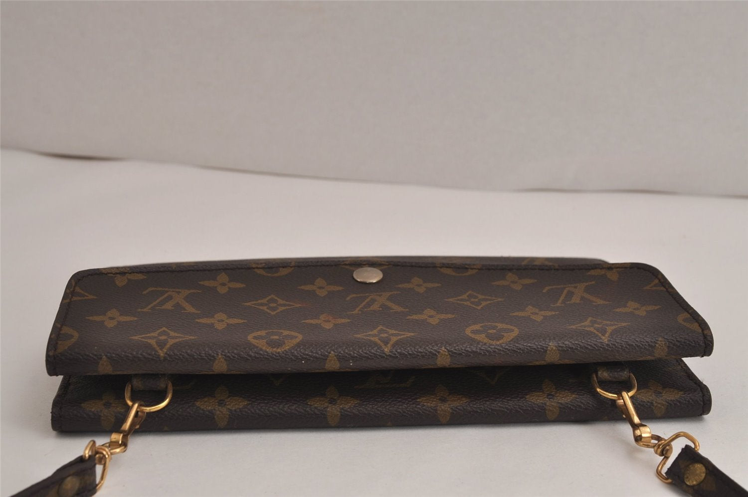 Auth Louis Vuitton Monogram Pochette Double Rabat Shoulder Bag M51815 Junk 7016J