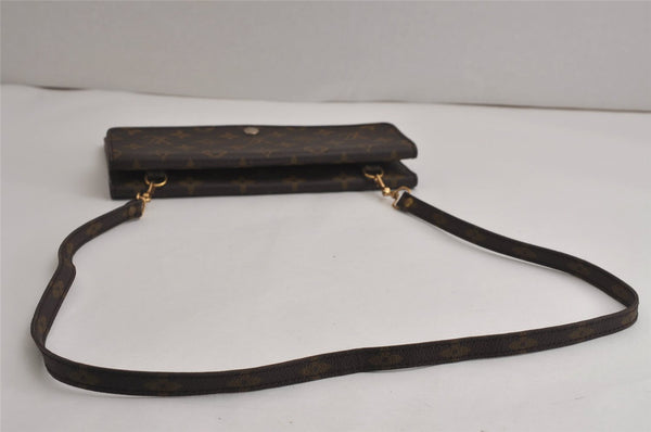 Auth Louis Vuitton Monogram Pochette Double Rabat Shoulder Bag M51815 Junk 7016J