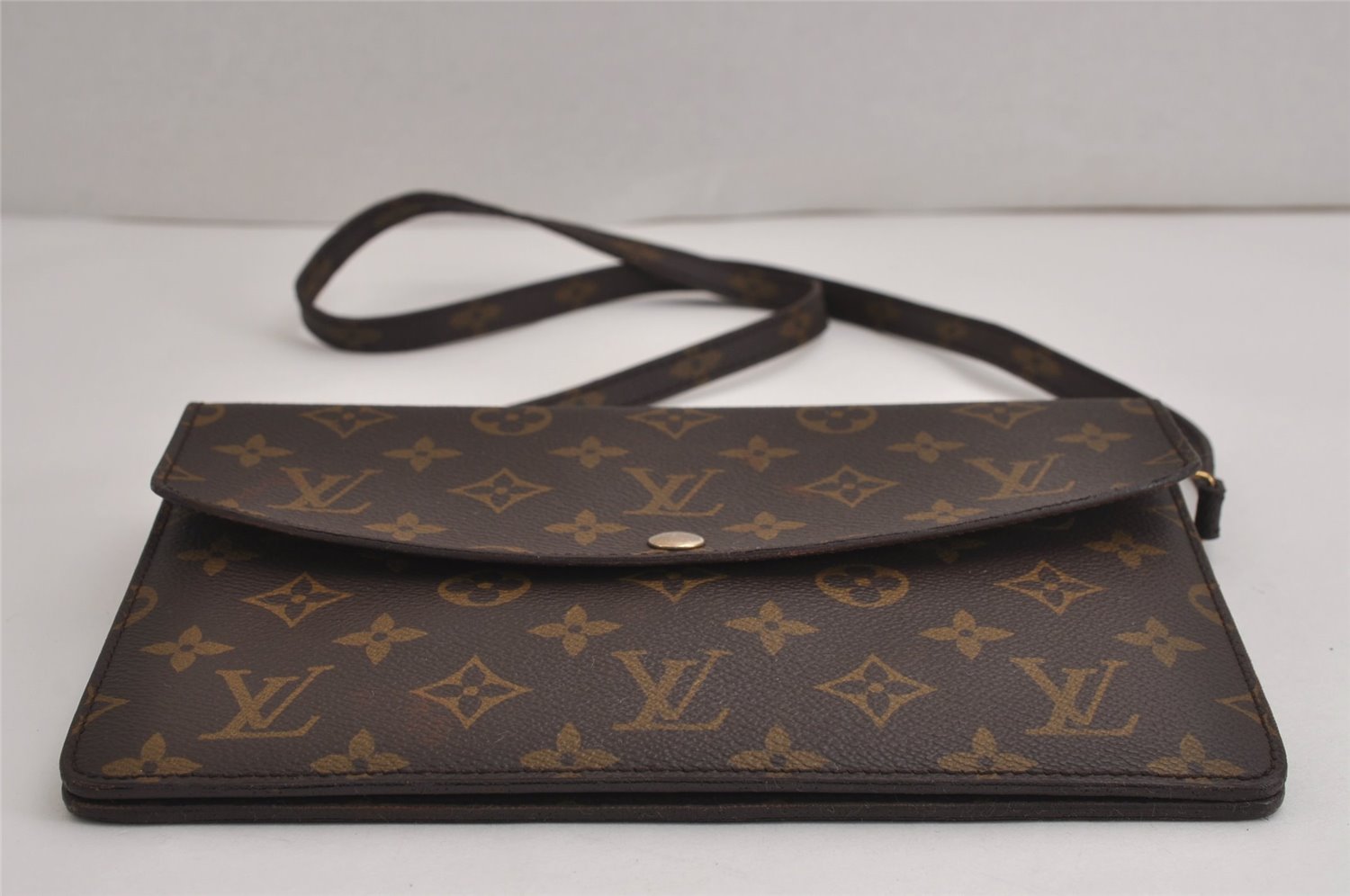 Auth Louis Vuitton Monogram Pochette Double Rabat Shoulder Bag M51815 Junk 7016J