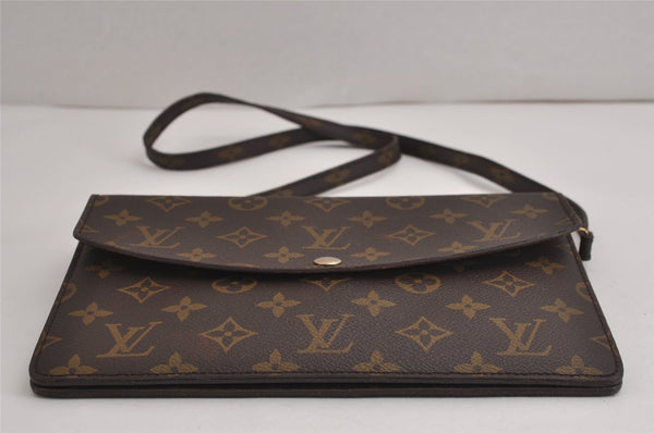 Auth Louis Vuitton Monogram Pochette Double Rabat Shoulder Bag M51815 Junk 7016J