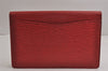 Authentic Louis Vuitton Epi Montaigne 27 Clutch Hand Bag Red M52657 LV 7017J