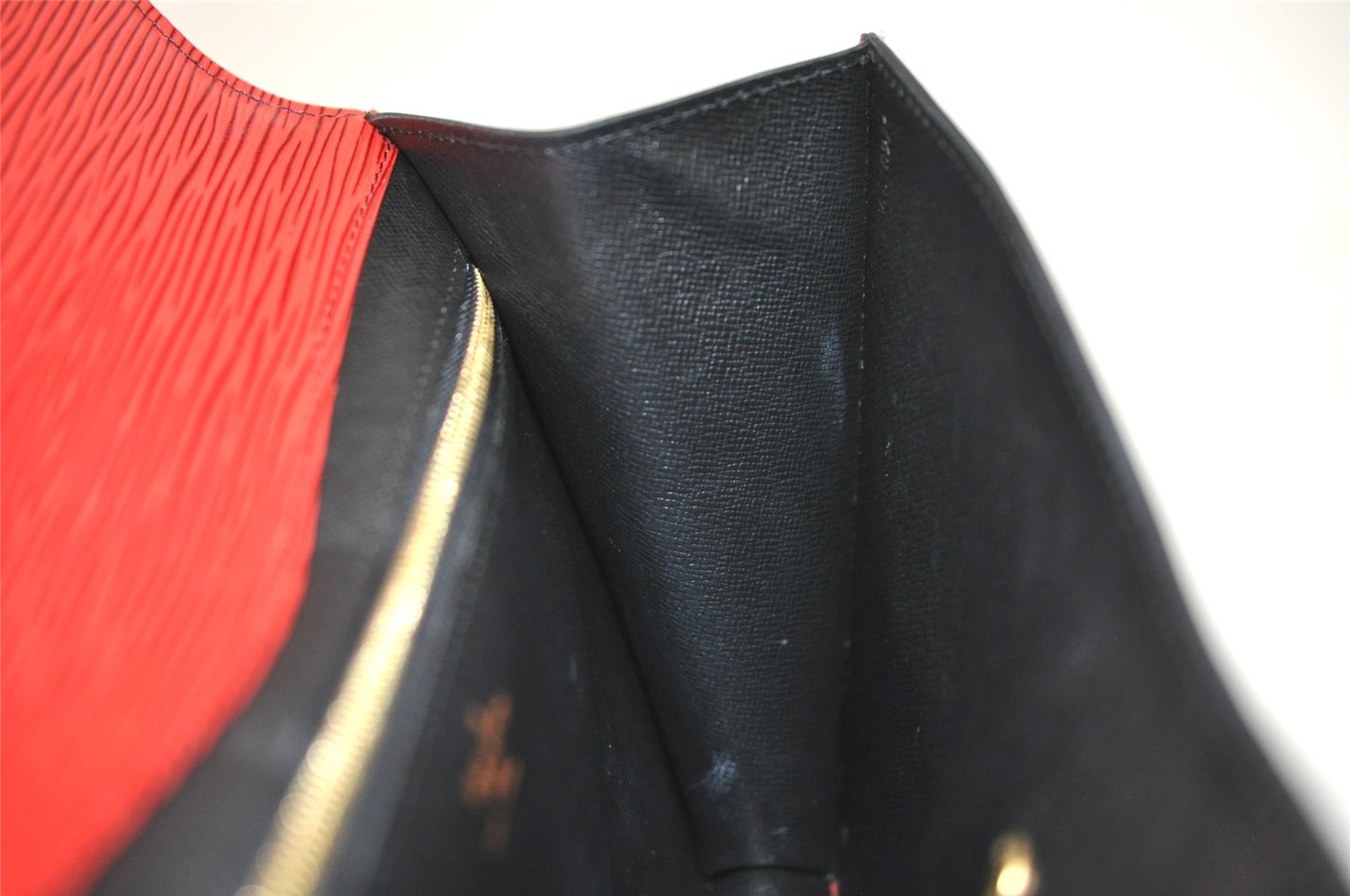 Authentic Louis Vuitton Epi Montaigne 27 Clutch Hand Bag Red M52657 LV 7017J