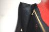 Authentic Louis Vuitton Epi Montaigne 27 Clutch Hand Bag Red M52657 LV 7017J