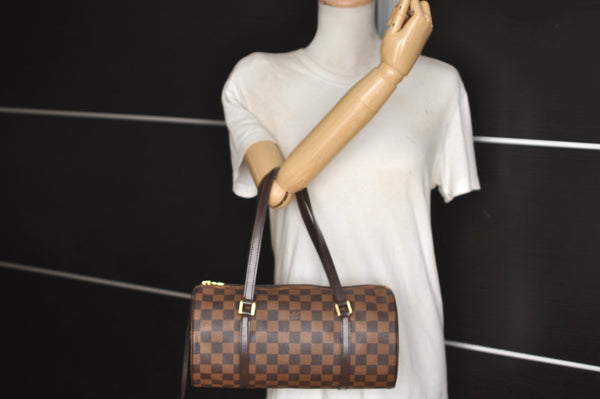 Authentic Louis Vuitton Damier Papillon 30 Hand Bag Purse N51303 LV 7018J