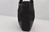 Authentic PRADA Vintage Nylon Tessuto Leather Tote Hand Bag Purse Black 7018K