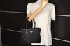 Authentic PRADA Vintage Nylon Tessuto Leather Tote Hand Bag Purse Black 7018K