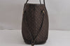 Authentic Louis Vuitton Monogram Idylle Neverfull MM Tote Bag M40513 Brown 7019J