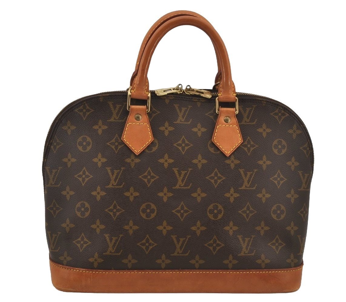 Authentic Louis Vuitton Monogram Alma Hand Bag Purse M51130 LV 7020J