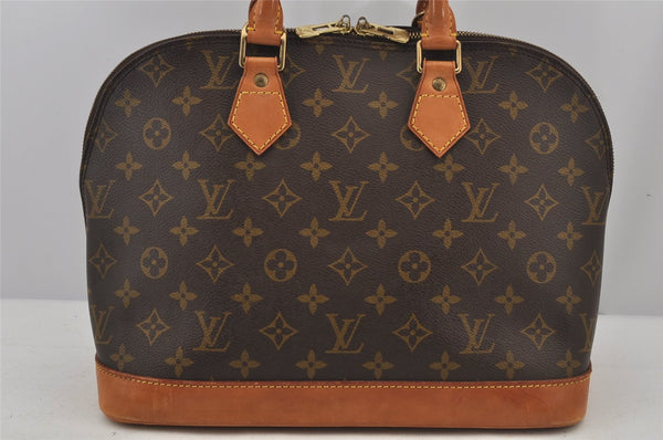 Authentic Louis Vuitton Monogram Alma Hand Bag Purse M51130 LV 7020J