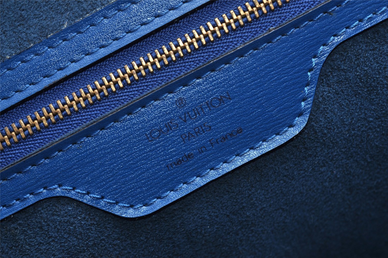 Auth Louis Vuitton Epi Saint Jacques Shopping Shoulder Bag Blue M52265 LV 7021I