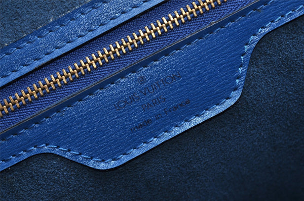 Auth Louis Vuitton Epi Saint Jacques Shopping Shoulder Bag Blue M52265 LV 7021I