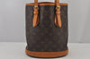 Authentic Louis Vuitton Monogram Bucket PM Shoulder Tote Bag M42238 Junk 7025J