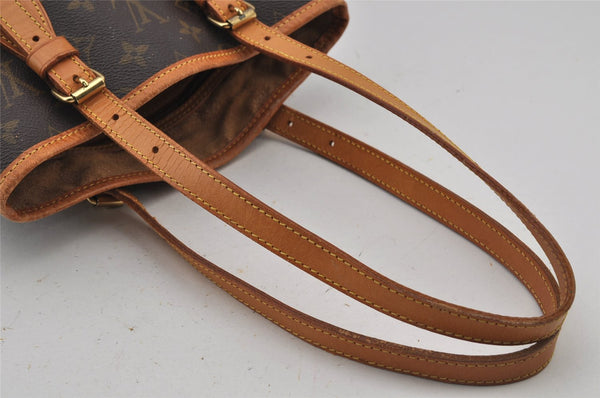 Authentic Louis Vuitton Monogram Bucket PM Shoulder Tote Bag M42238 Junk 7025J